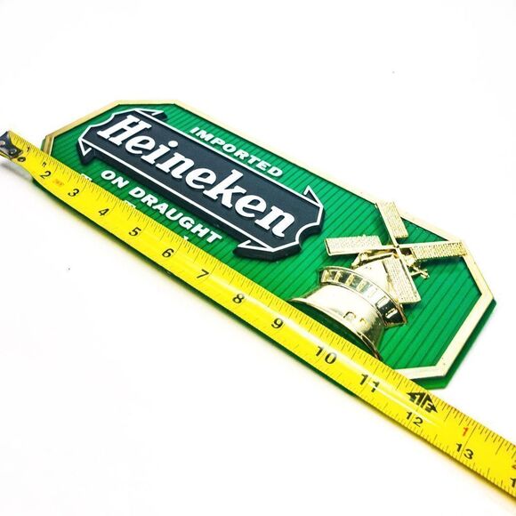 3D Plastic Imported Heineken On Draught Tastes Tremendous Wall Sign - Picture 7 of 8